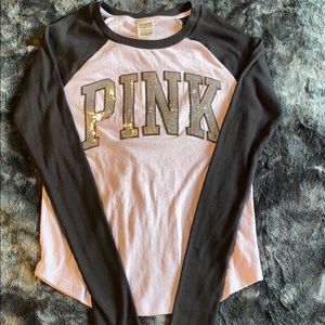 VS pink sequin long sleeve